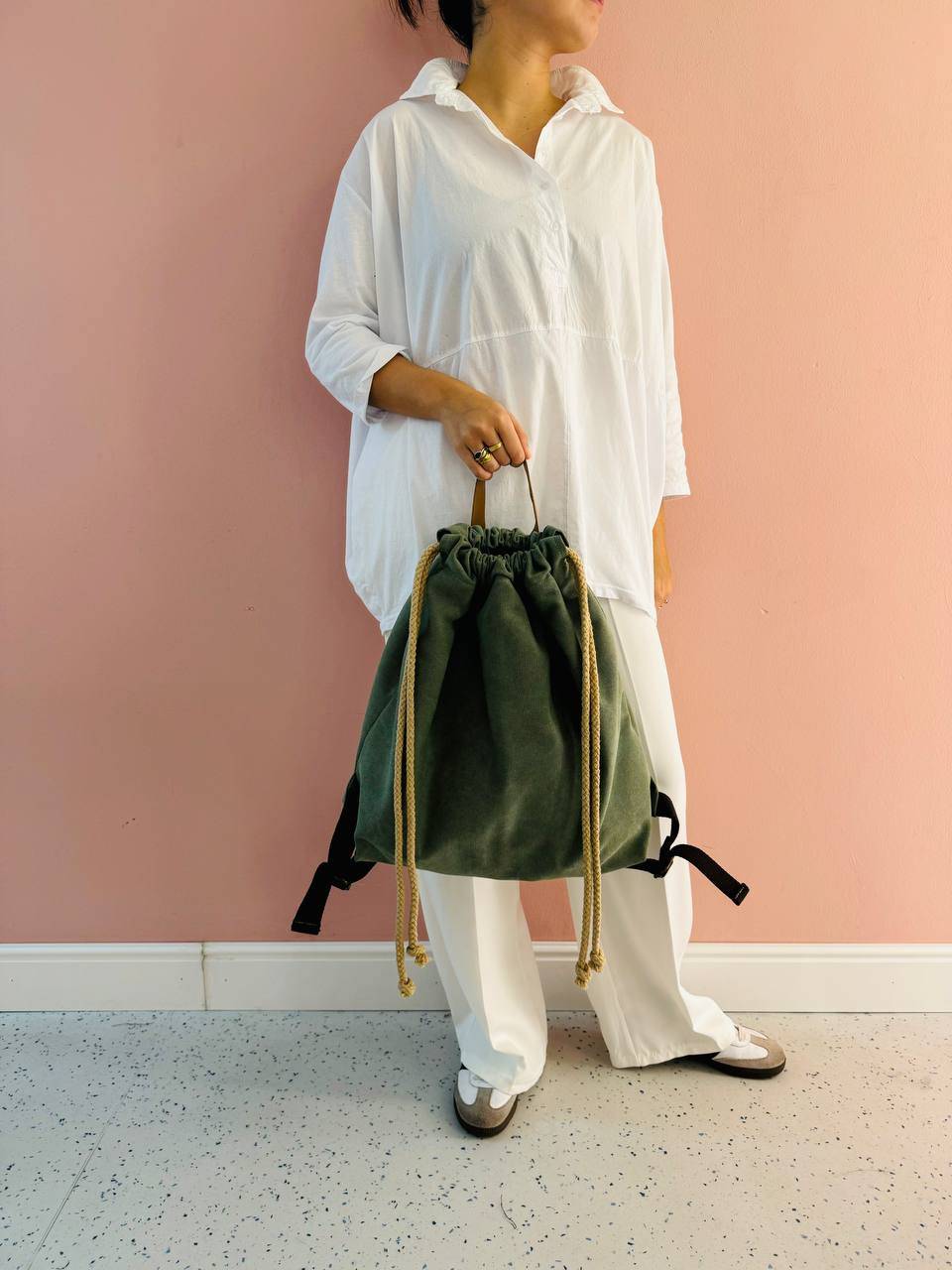 La Sellerie COUNTRY backpack green Offerta