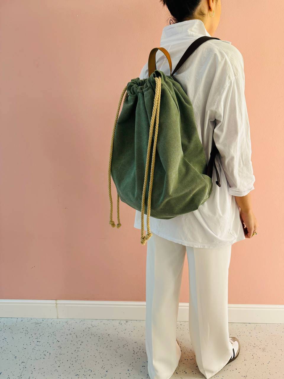 La Sellerie COUNTRY backpack green Offerta