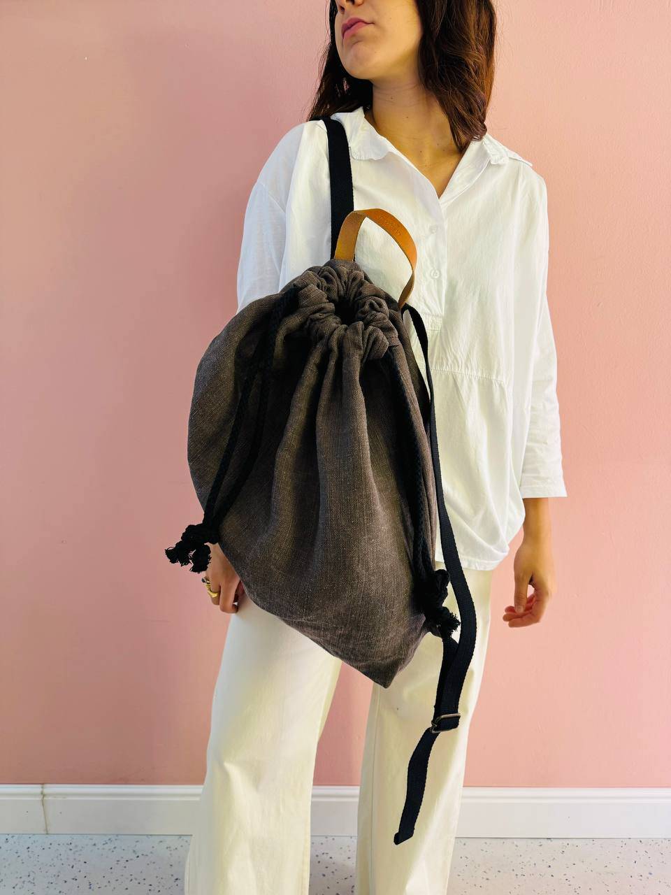 La Sellerie COUNTRY backpack light brown Online