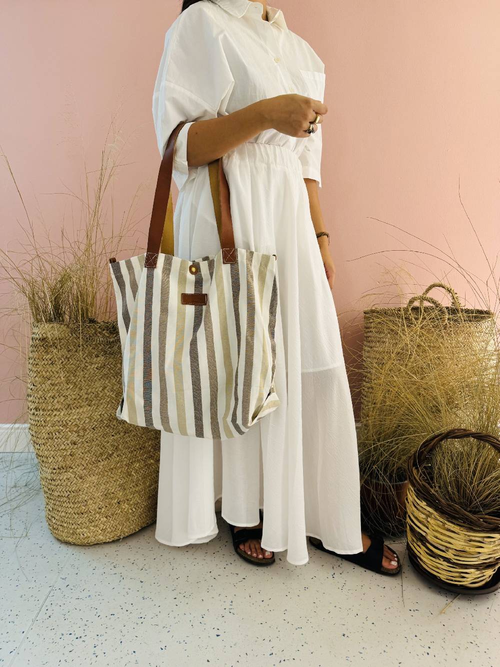 La Sellerie POP BAG Marina beige Nuova