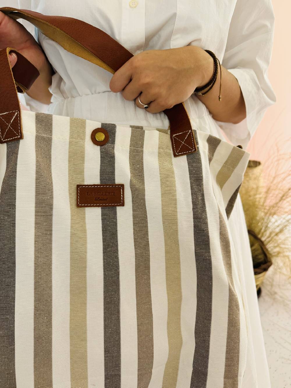 La Sellerie POP BAG Marina beige Nuova