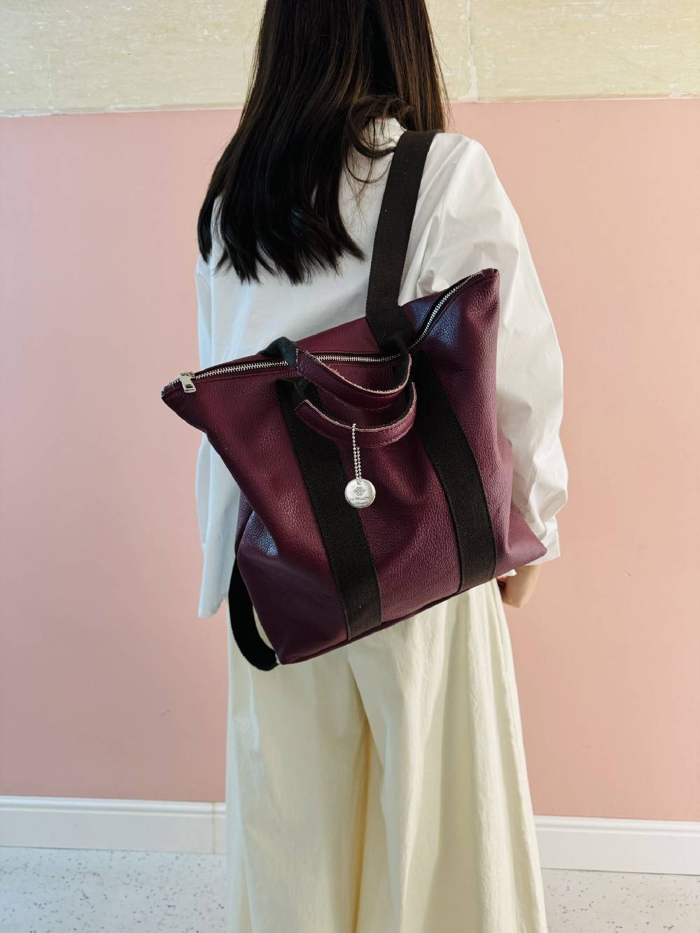 La Sellerie Zaino Borsa Milano PURPLE Soddisfazione Garantita