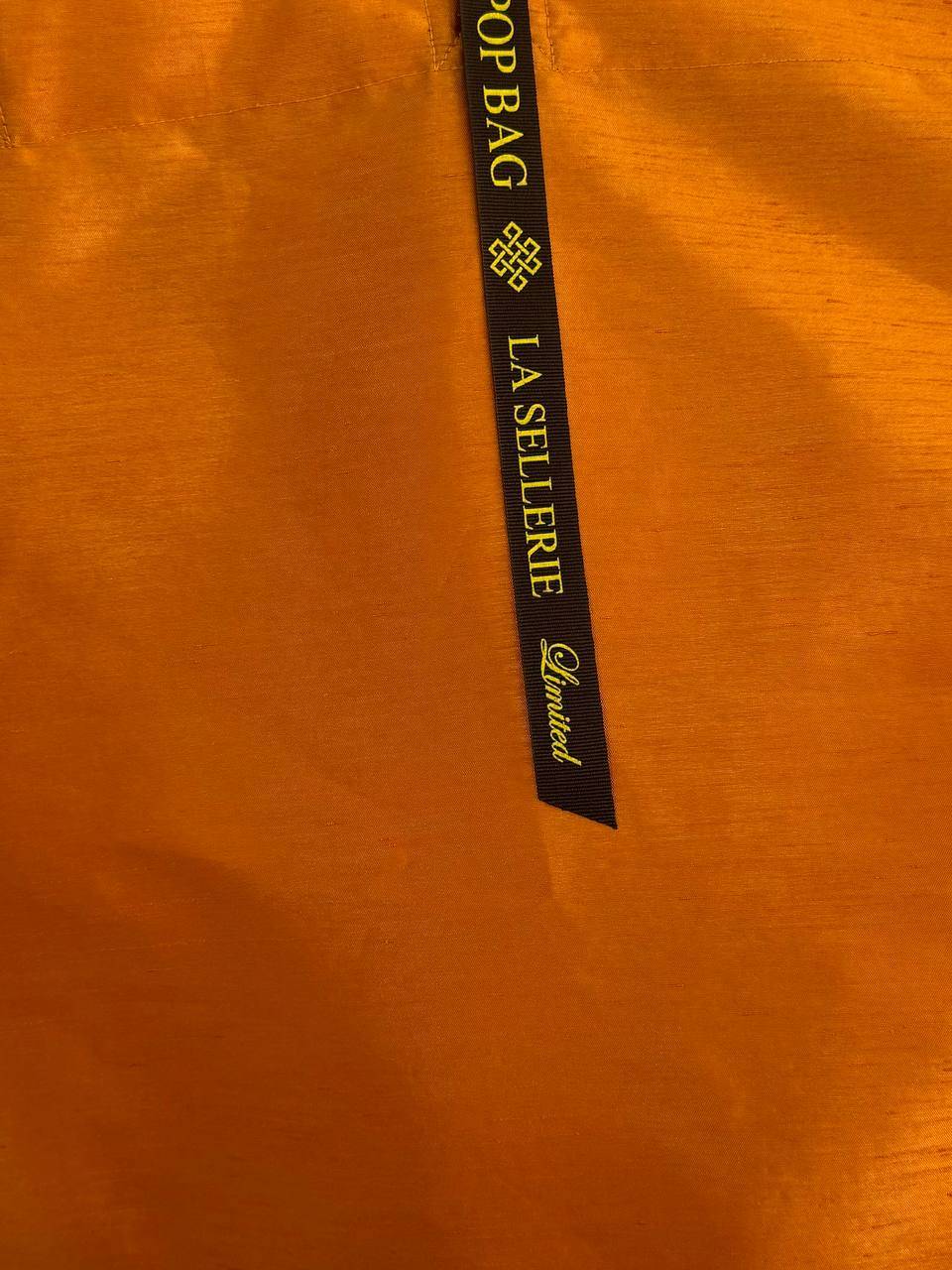 La Sellerie POP BAG Shantung arancio Qualità Garantita