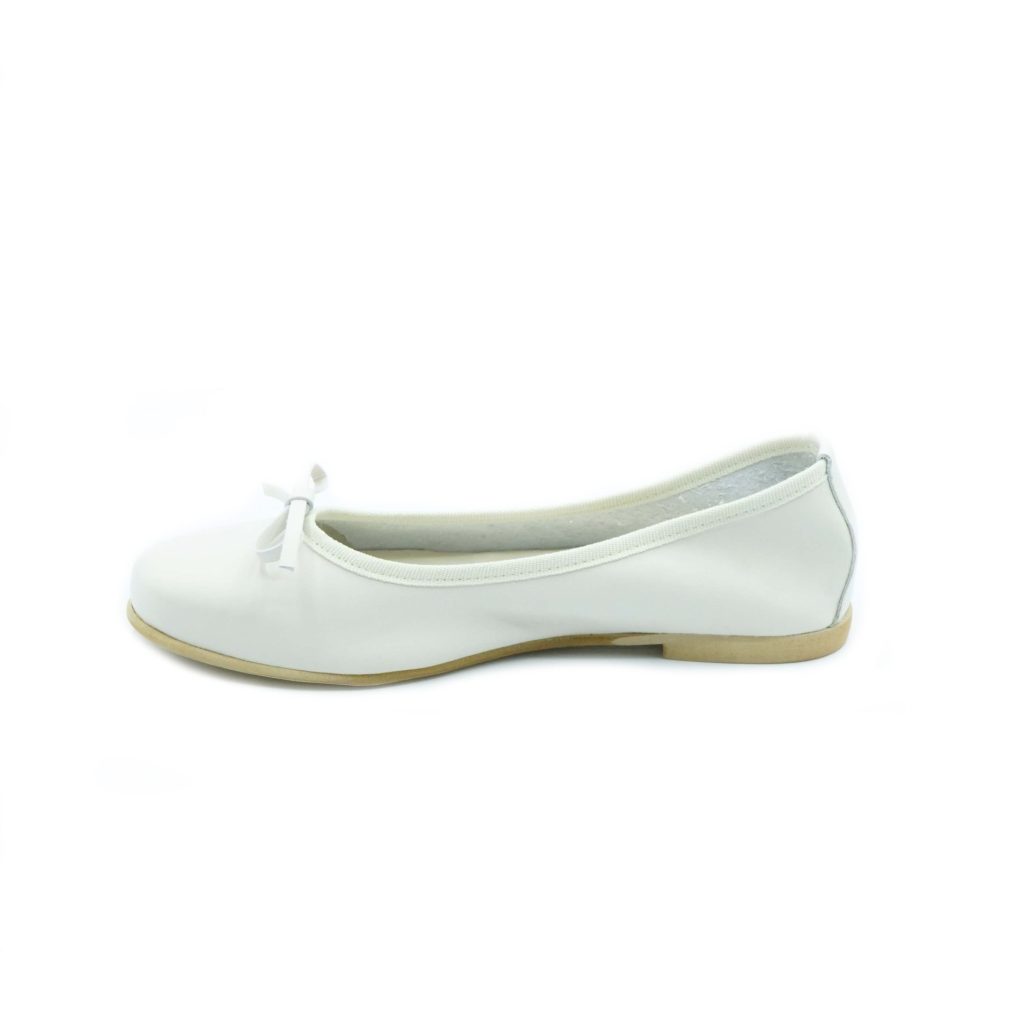 Lea Gu ballerina in nappa, fiocco frontale, tacco 10mm Qualità Garantita