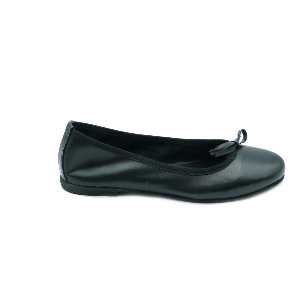 Lea Gu ballerina in nappa, fiocco frontale, tacco 10mm Qualità Garantita