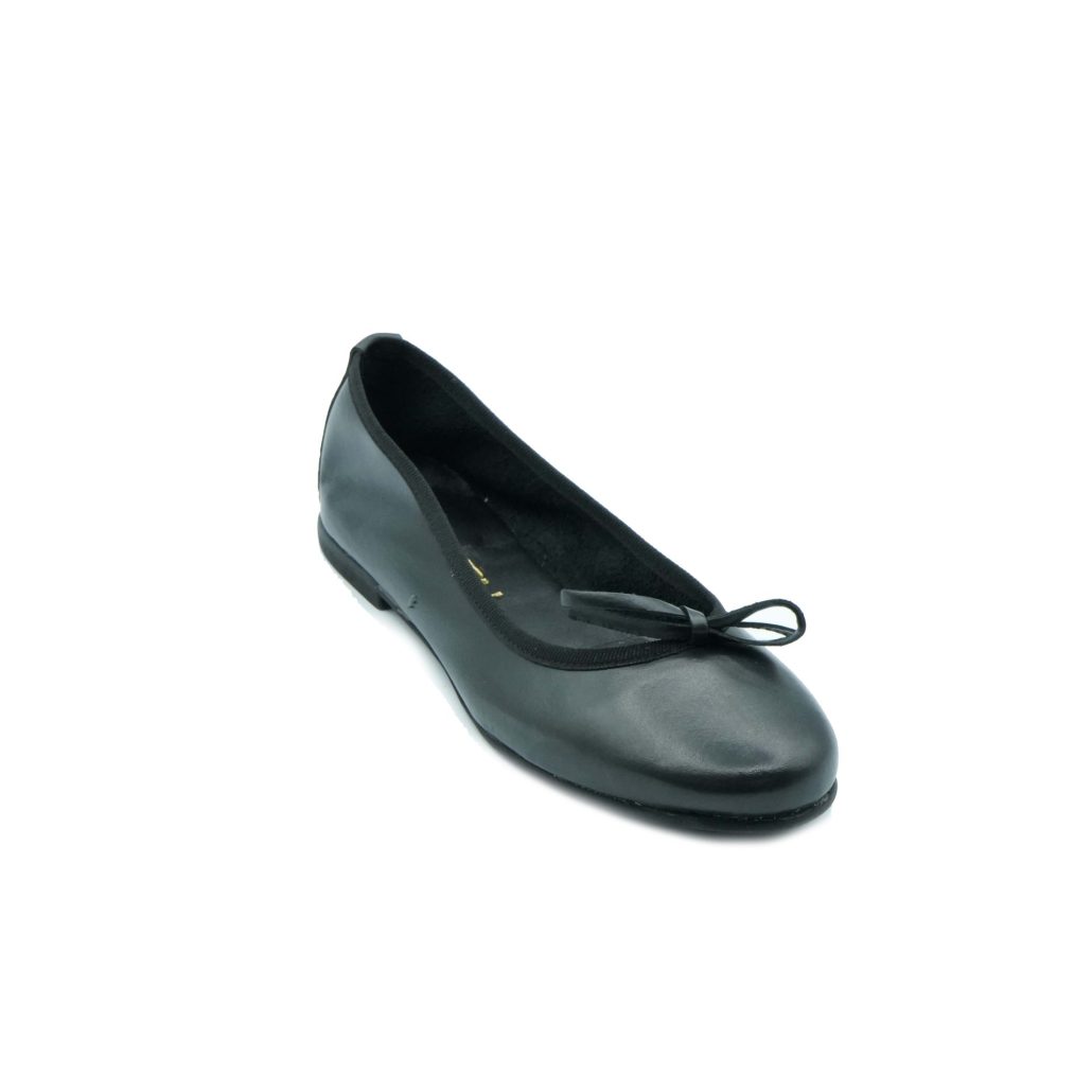 Lea Gu ballerina in nappa, fiocco frontale, tacco 10mm Qualità Garantita
