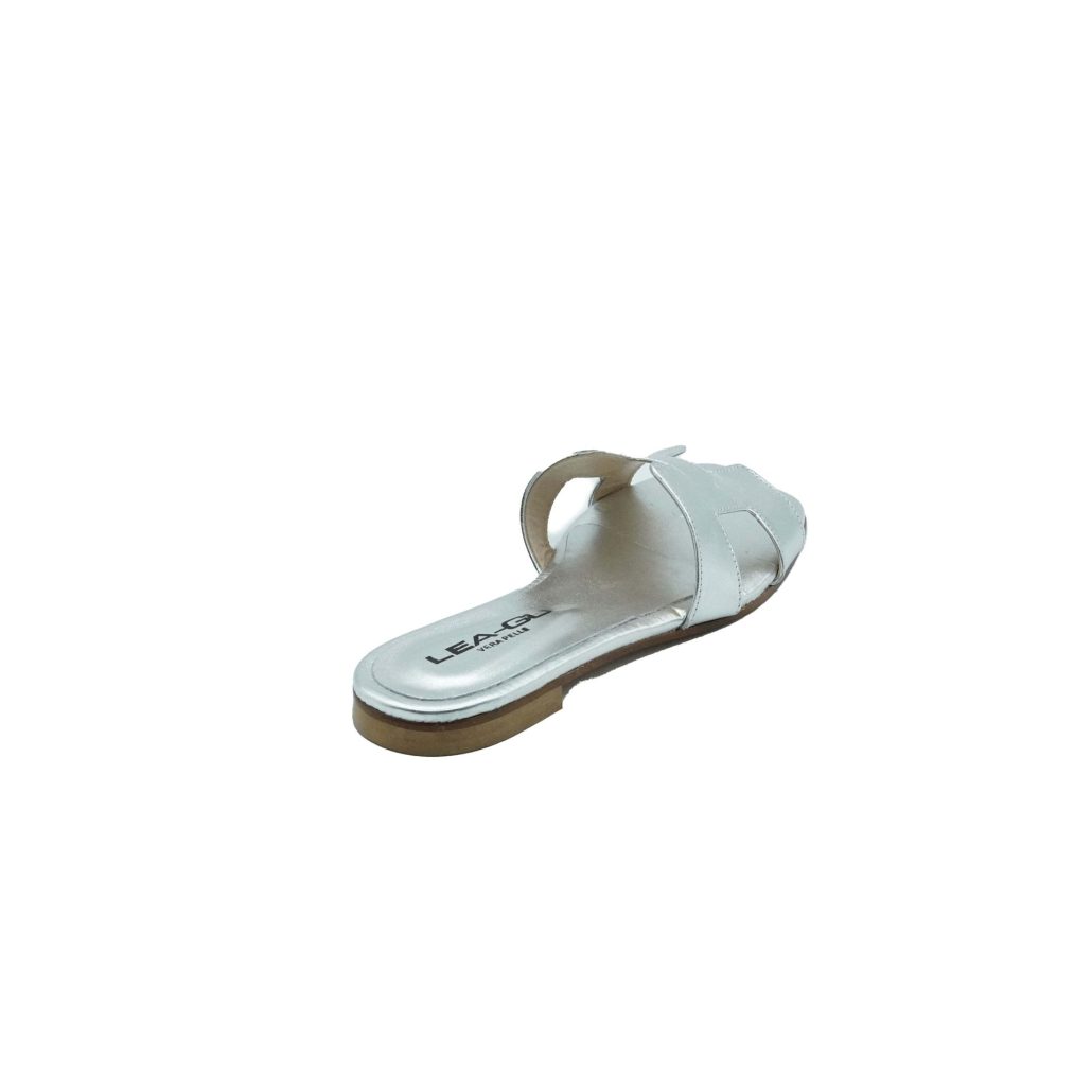 Lea Gu ciabattina in nappa laminata, fascia frontale, punta quadrata, tacco 10mm Convenienza