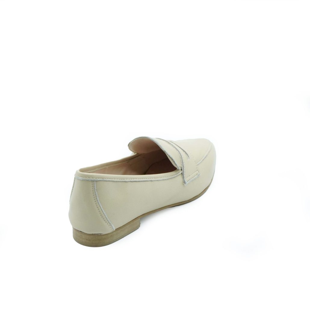 Lea Gu mocassino in nappa, bocca di leone frontale, tacco 10mm Vendite Flash