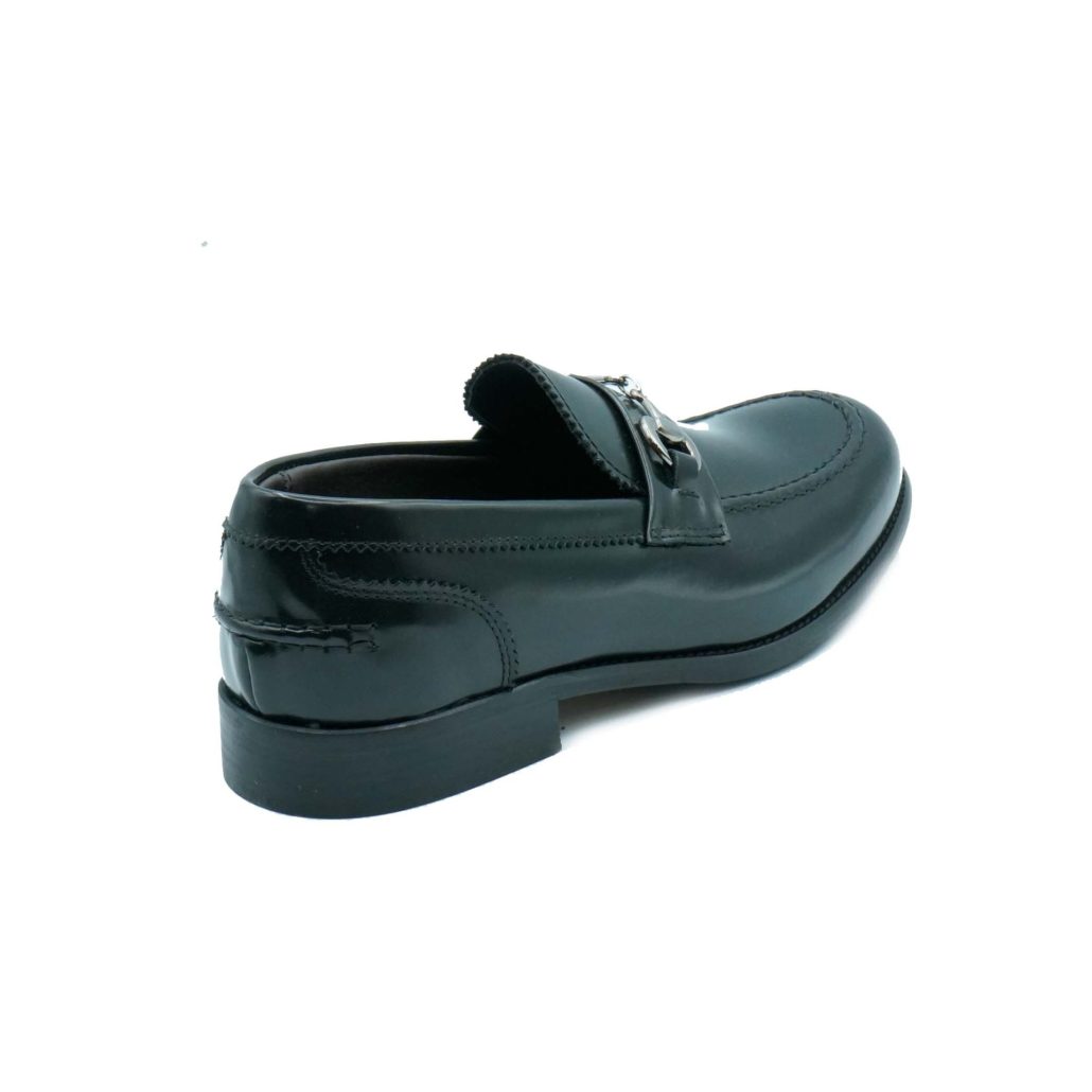 Lea Gu mocassino in vitello abrasivato, accessorio frontale, tacco 25mm In Saldo