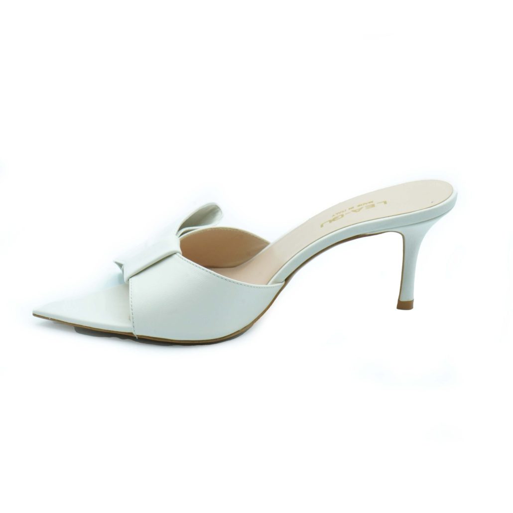 Lea Gu sandalo con tacco in nappa, fascia e fiocco frontale, tacco 60mm Qualità Garantita