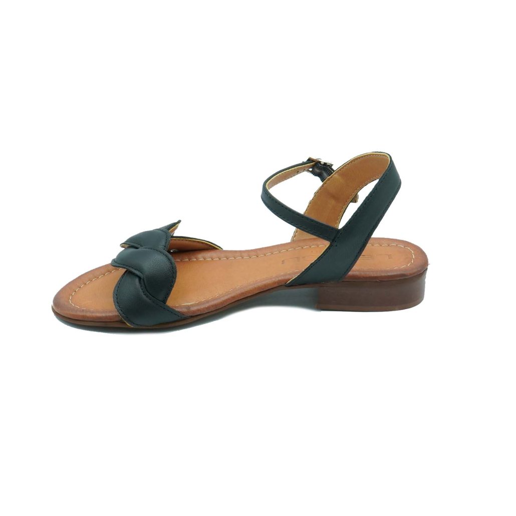 Lea Gu sandalo in nappa intrecciata, fascia frontale, chiusura posteriore, tacco 20mm Shopping Online