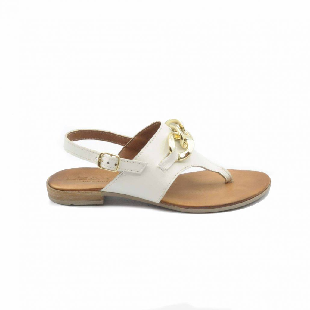 Lea Gu infradito in nappa, accessorio frontale, cinturino in caviglia, tacco 15 mm Saldi