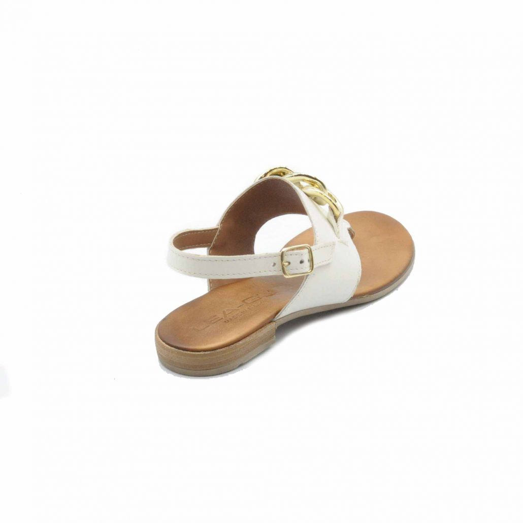 Lea Gu infradito in nappa, accessorio frontale, cinturino in caviglia, tacco 15 mm Saldi