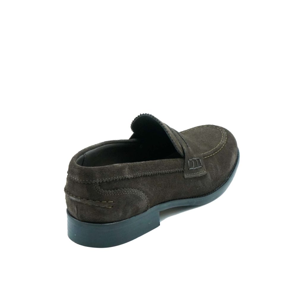 Lea Gu mocassino in camoscio, bocca di leone frontale, tacco 25mm I Più Venduti