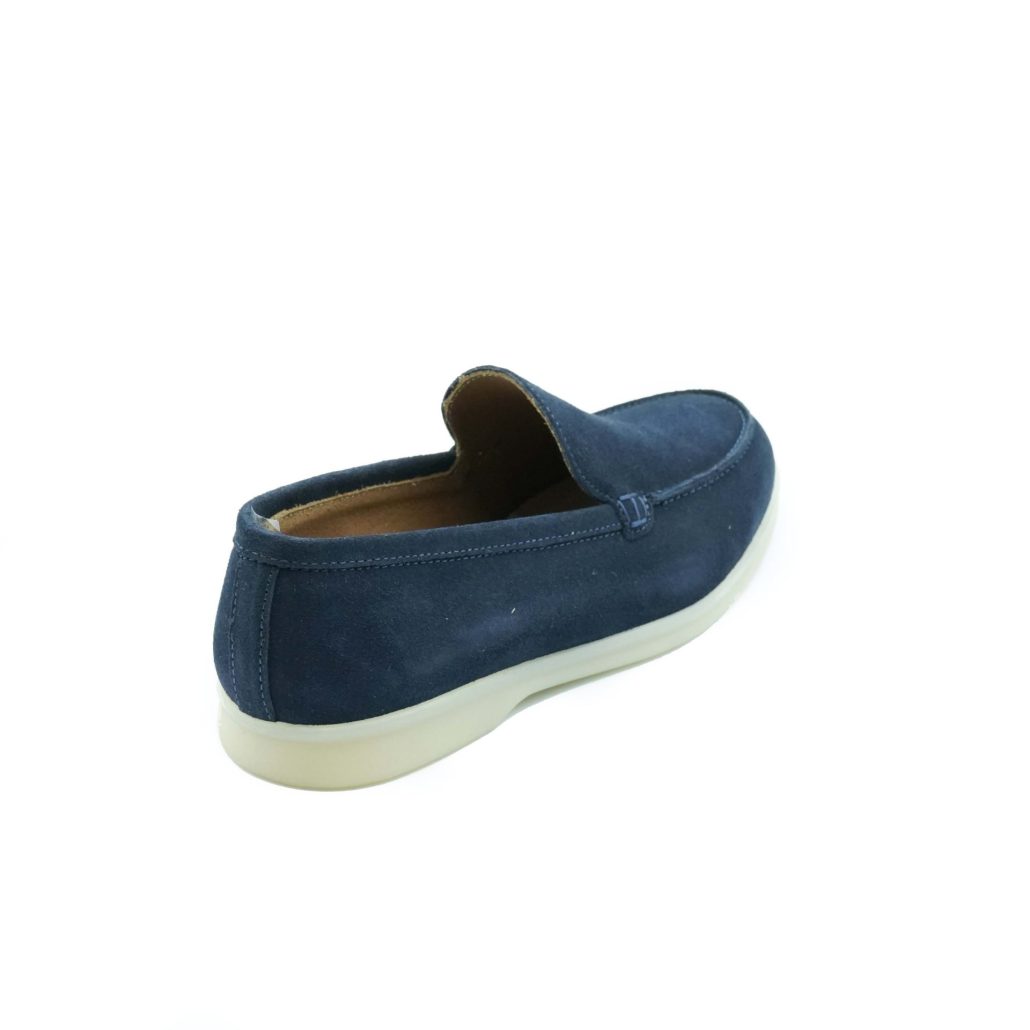 Lea Gu mocassino in camoscio, fondo gomma 20mm In Saldo