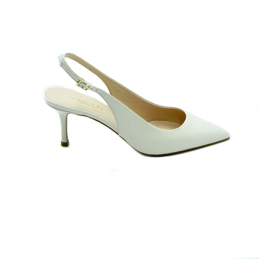 Lea Gu slingback in nappa, tacco 65mm Nuovo