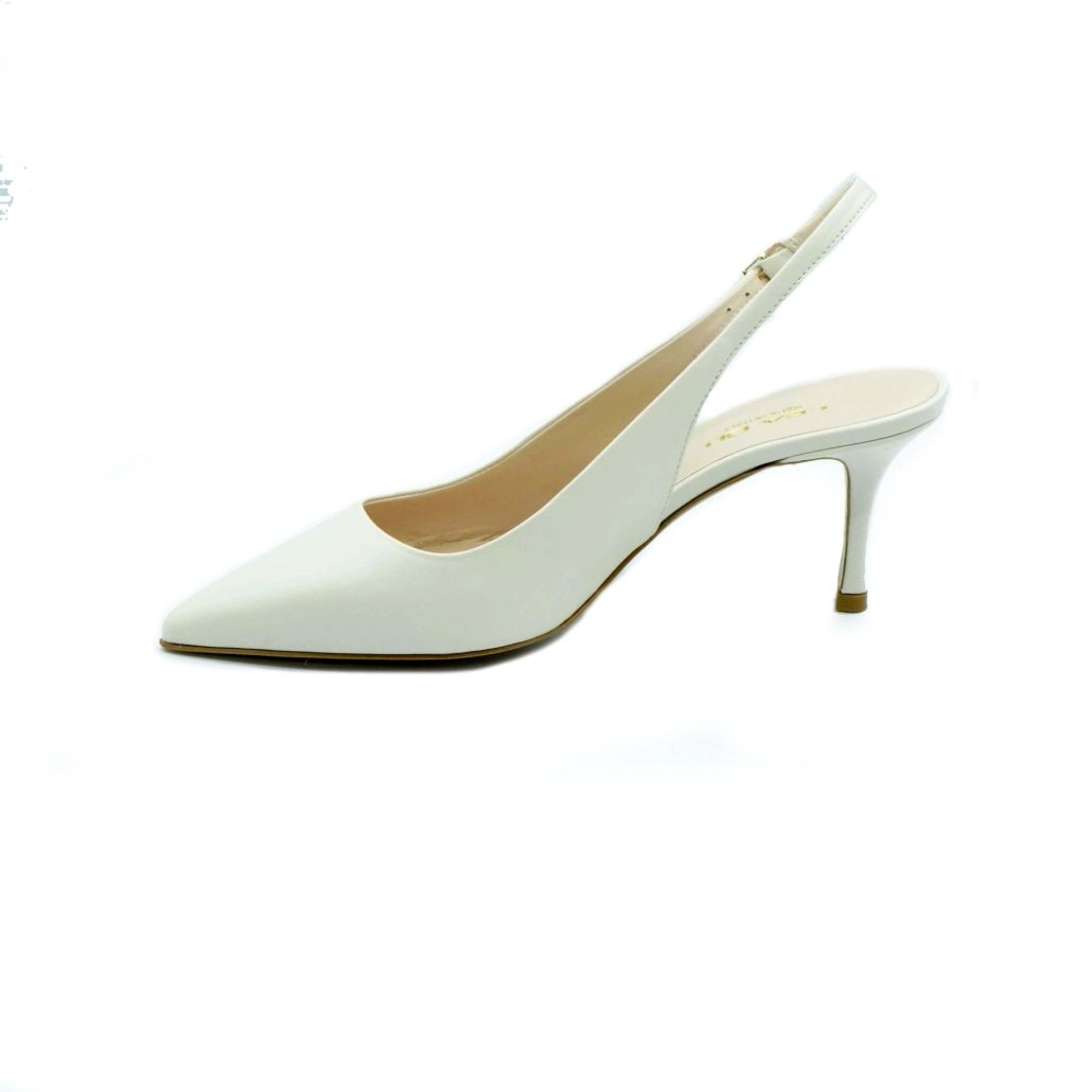 Lea Gu slingback in nappa, tacco 65mm Nuovo