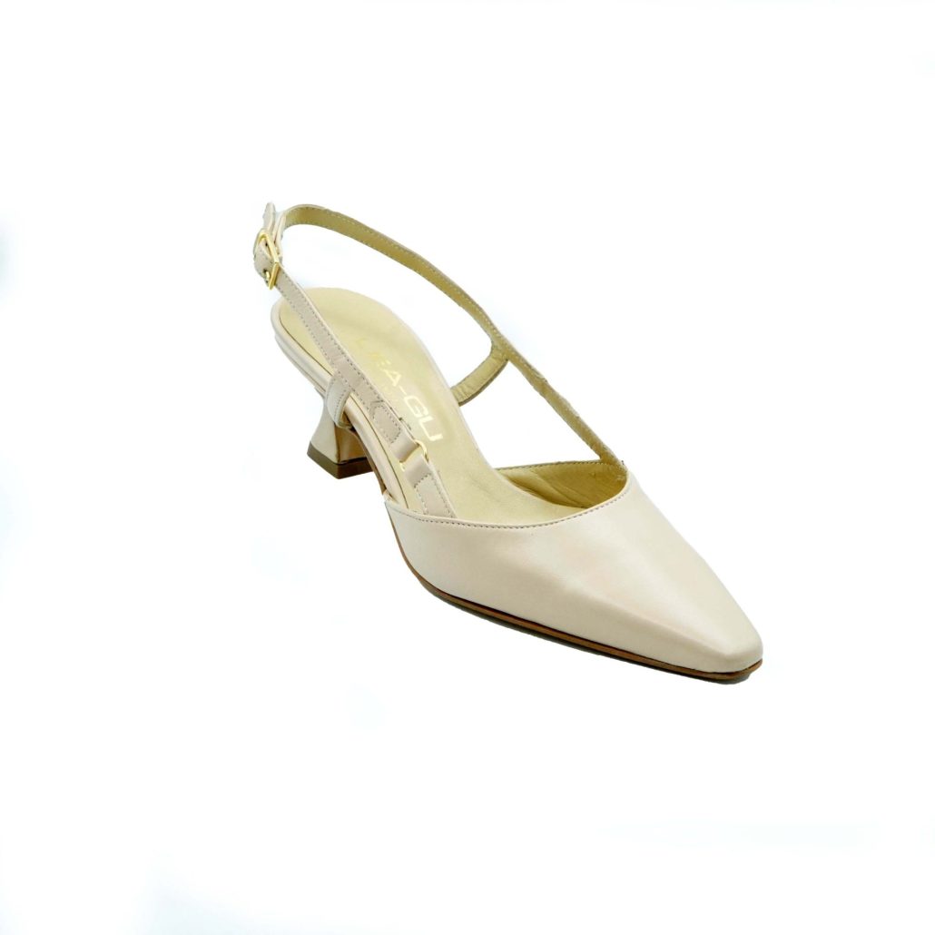 Lea Gu slingback in nappa,tacco 50mm Vendita