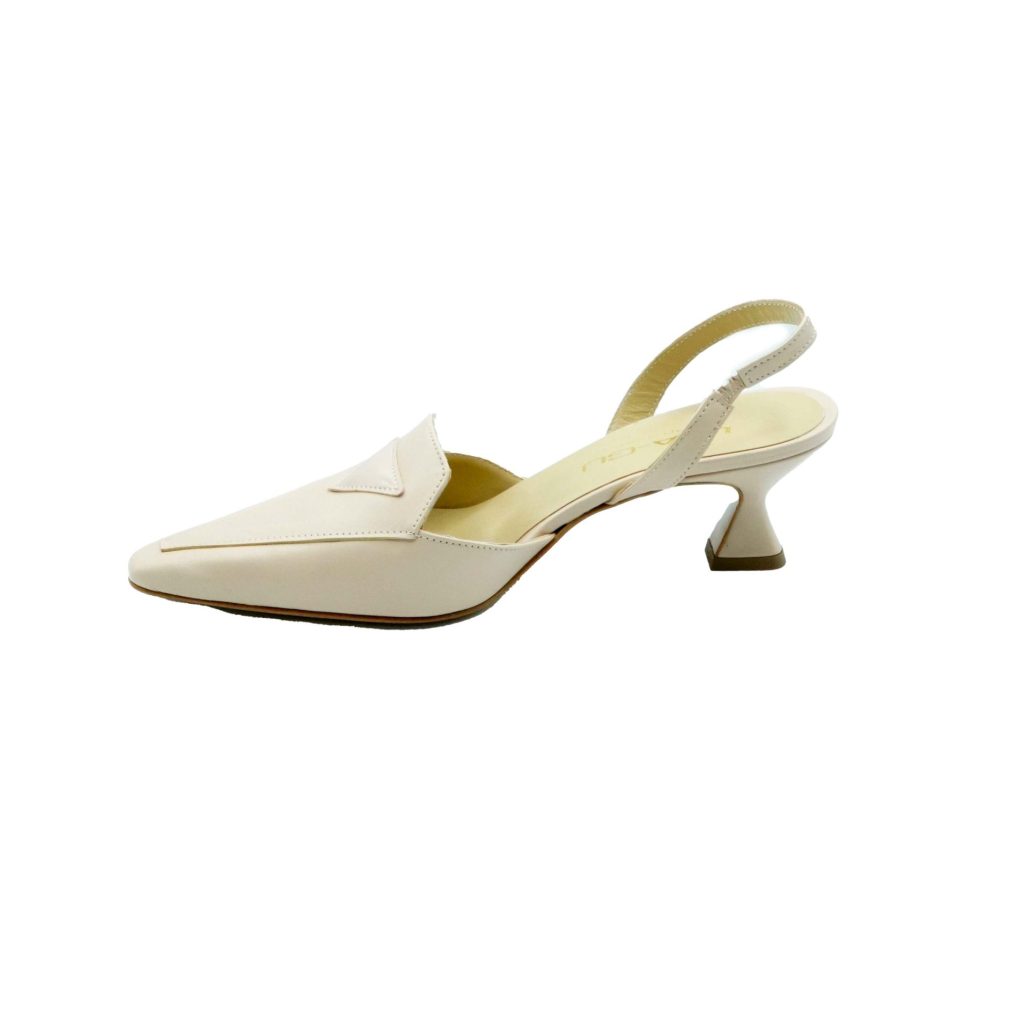 Lea Gu slingback in nappa,tacco 50mm Promozione