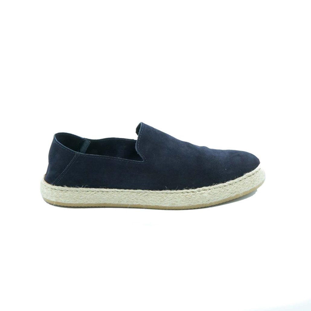 Lea Gu slip-on uomo in camoscio, fondo corda e gomma 20mm Soddisfazione Garantita