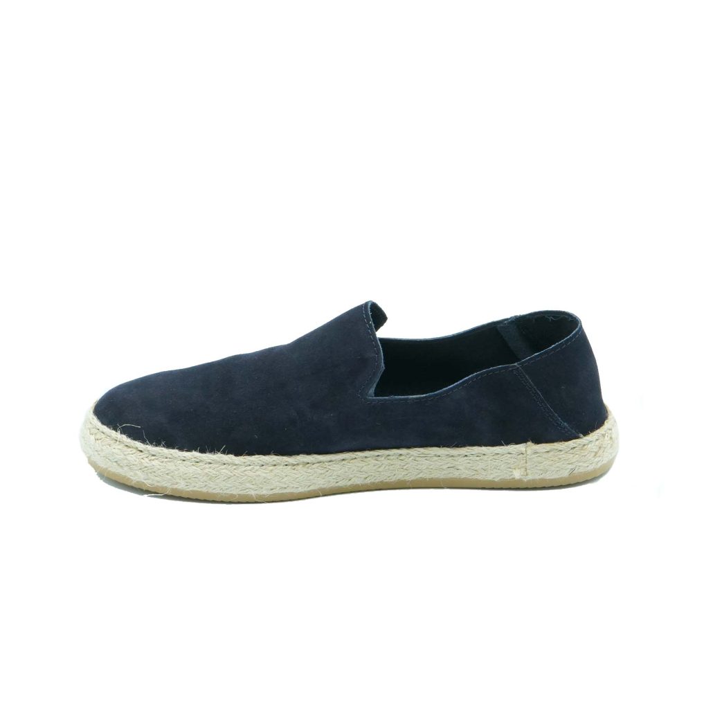 Lea Gu slip-on uomo in camoscio, fondo corda e gomma 20mm Soddisfazione Garantita