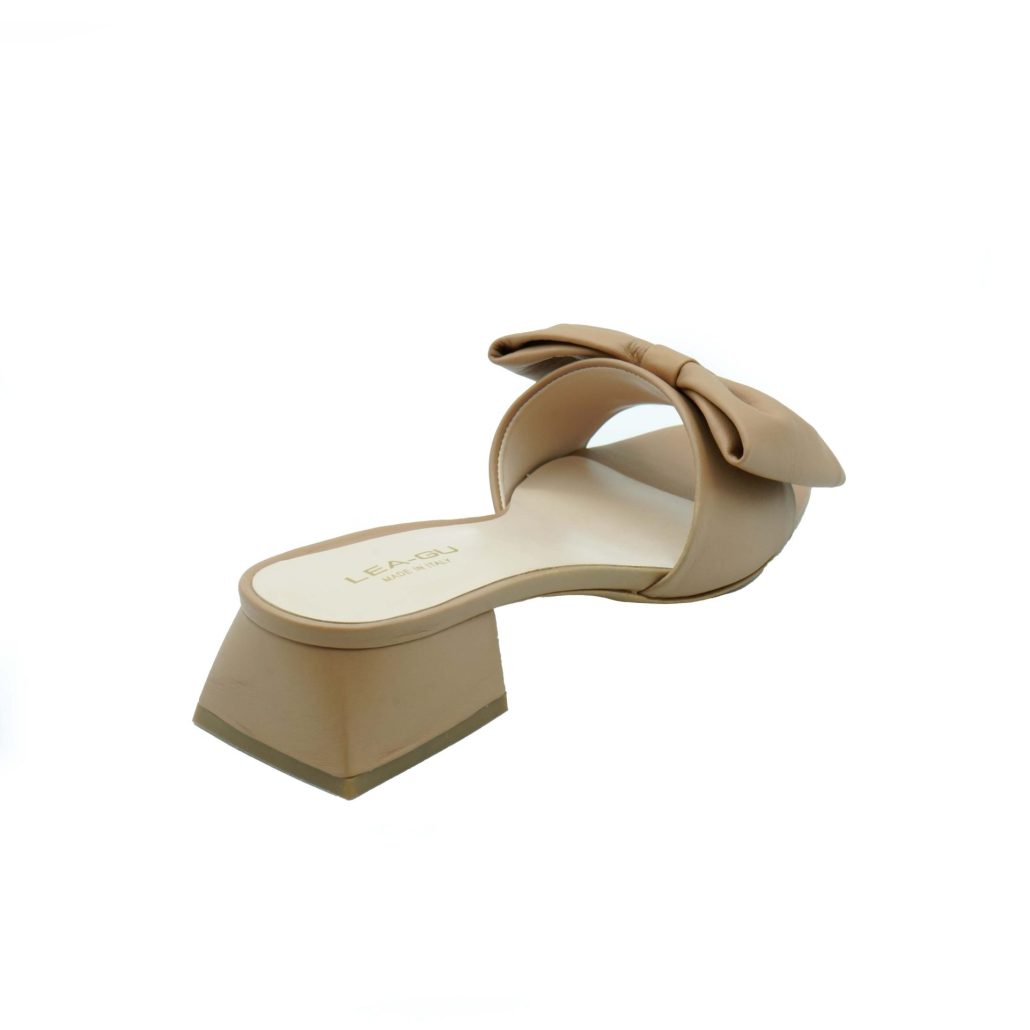 Lea Gu sandalo in nappa, fascia frontale con fiocco, tacco 30mm Convenienza