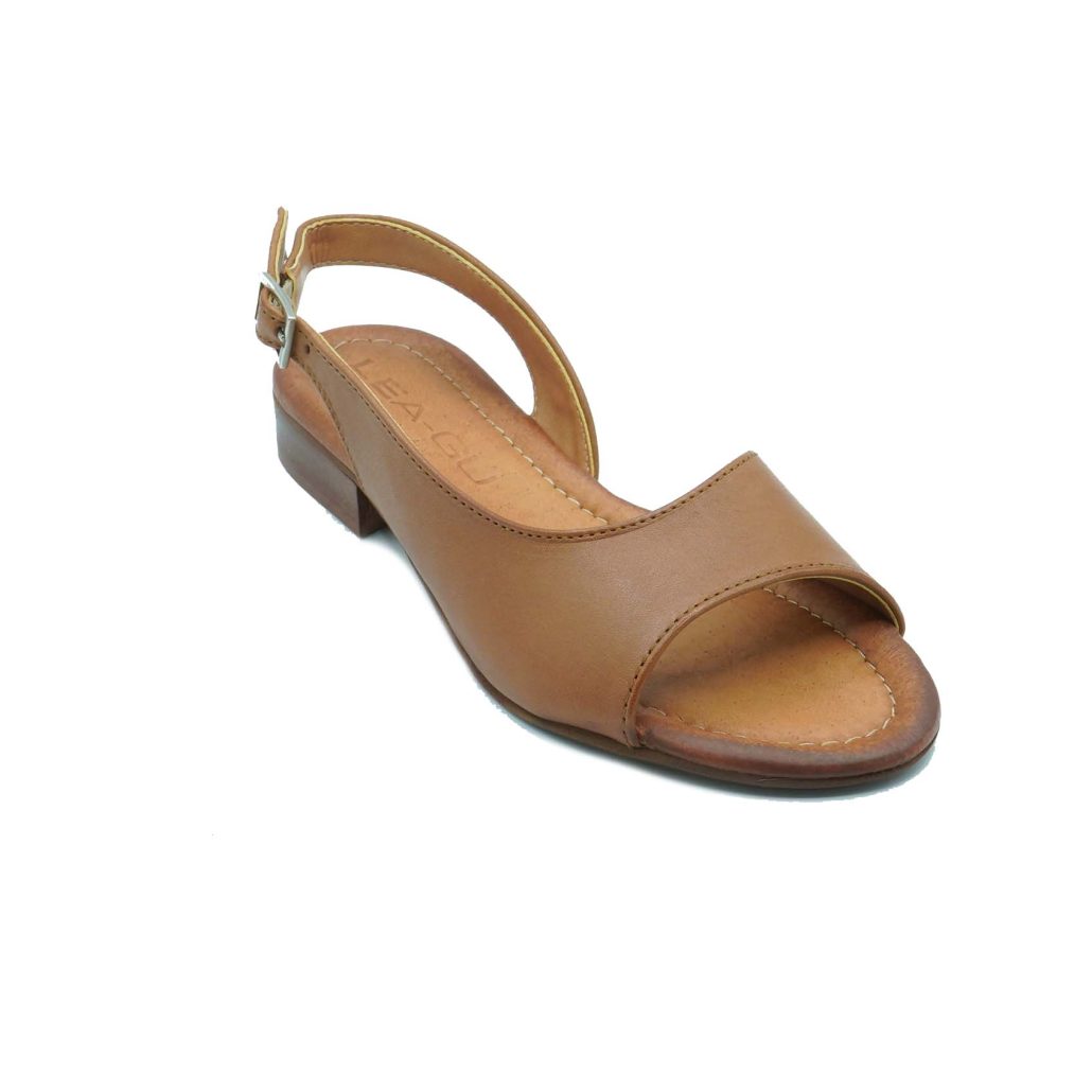 Lea Gu sandalo in nappa, fascia frontale, chiusura posteriore, tacco 20mm Offerta