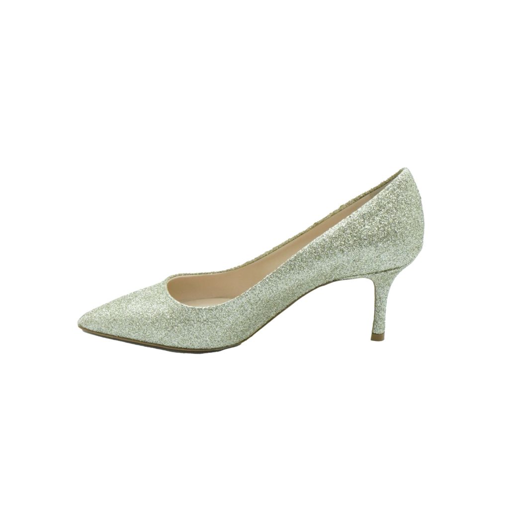 Lea Gu scarpa con tacco in nappa glitter, tacco 65mm Sconto