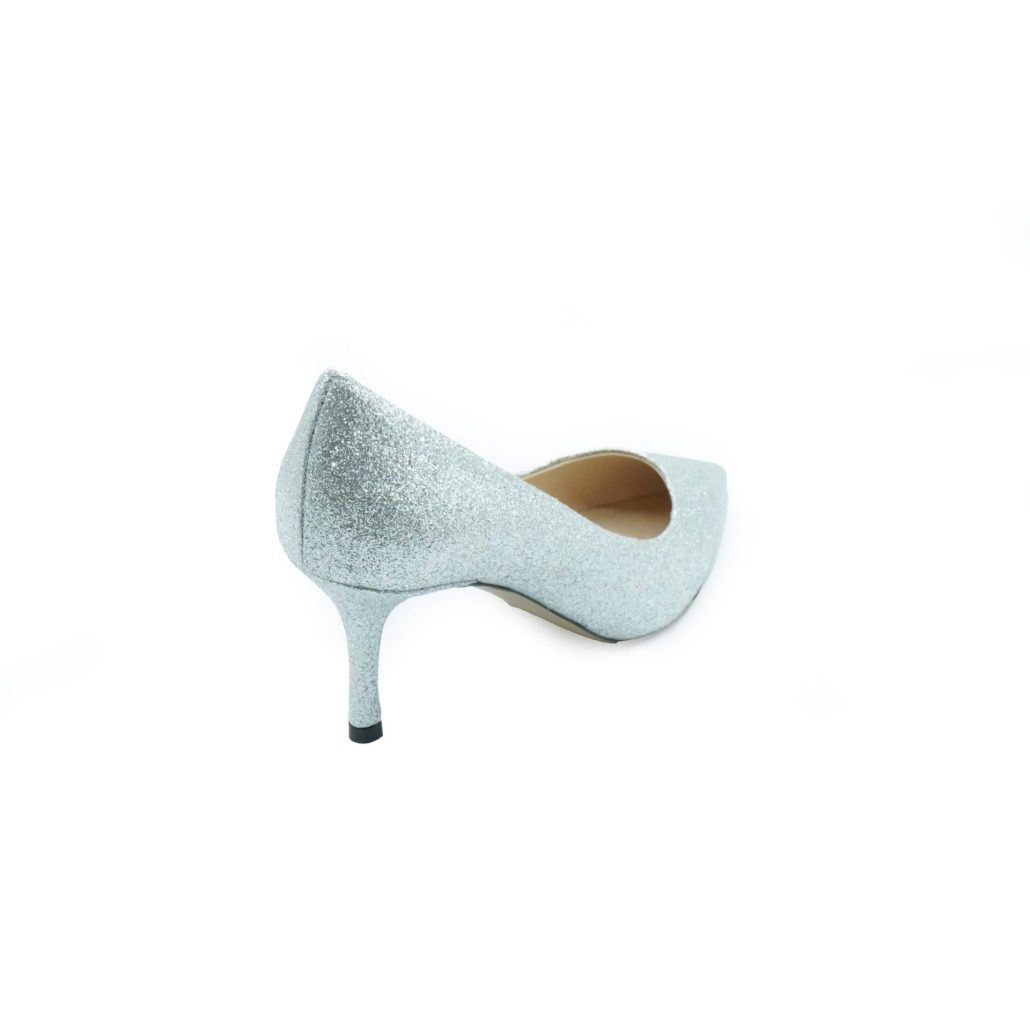 Lea Gu scarpa con tacco in nappa glitter, tacco 65mm Sconto