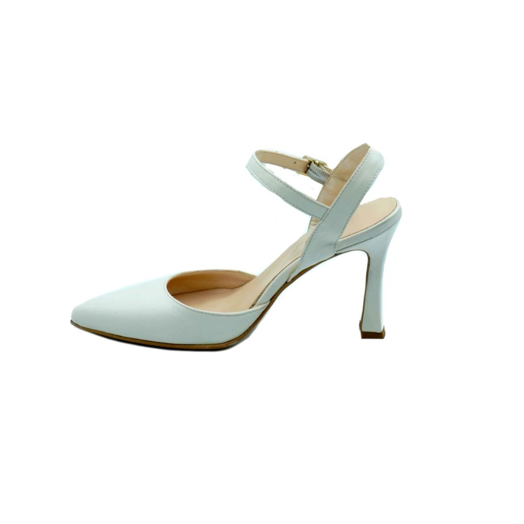 Lea Gu scarpa con tacco in nappa, chiusura sul collo del piede, tacco 90 mm Saldi