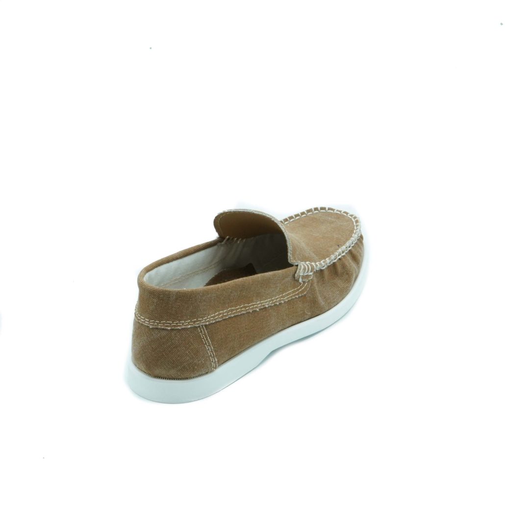Lea Gu scarpa da barca in canvas, fondo gomma 15mm Saldi Di Fabbrica