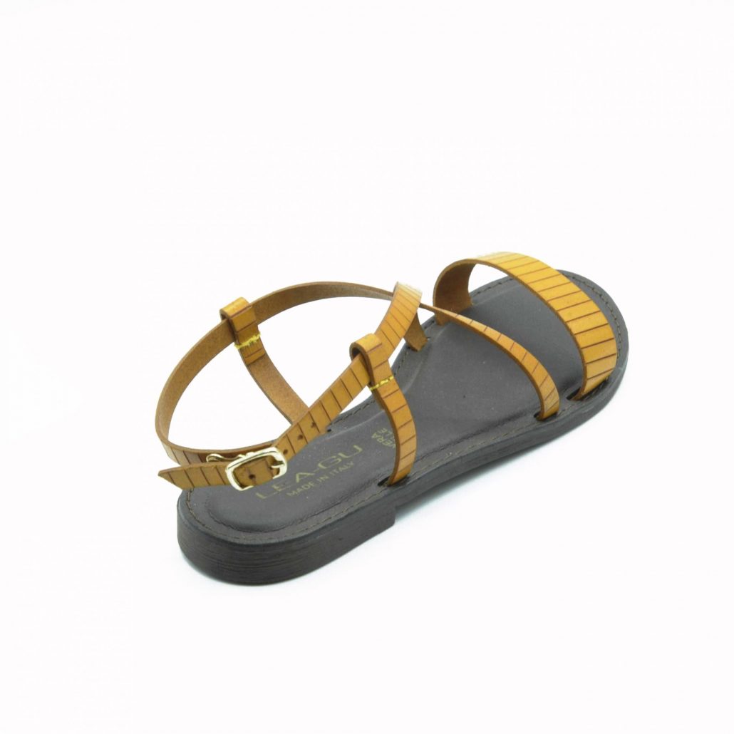 Lea Gu sandalo in nappa, fascia frontale, tacco 15 mm Qualità