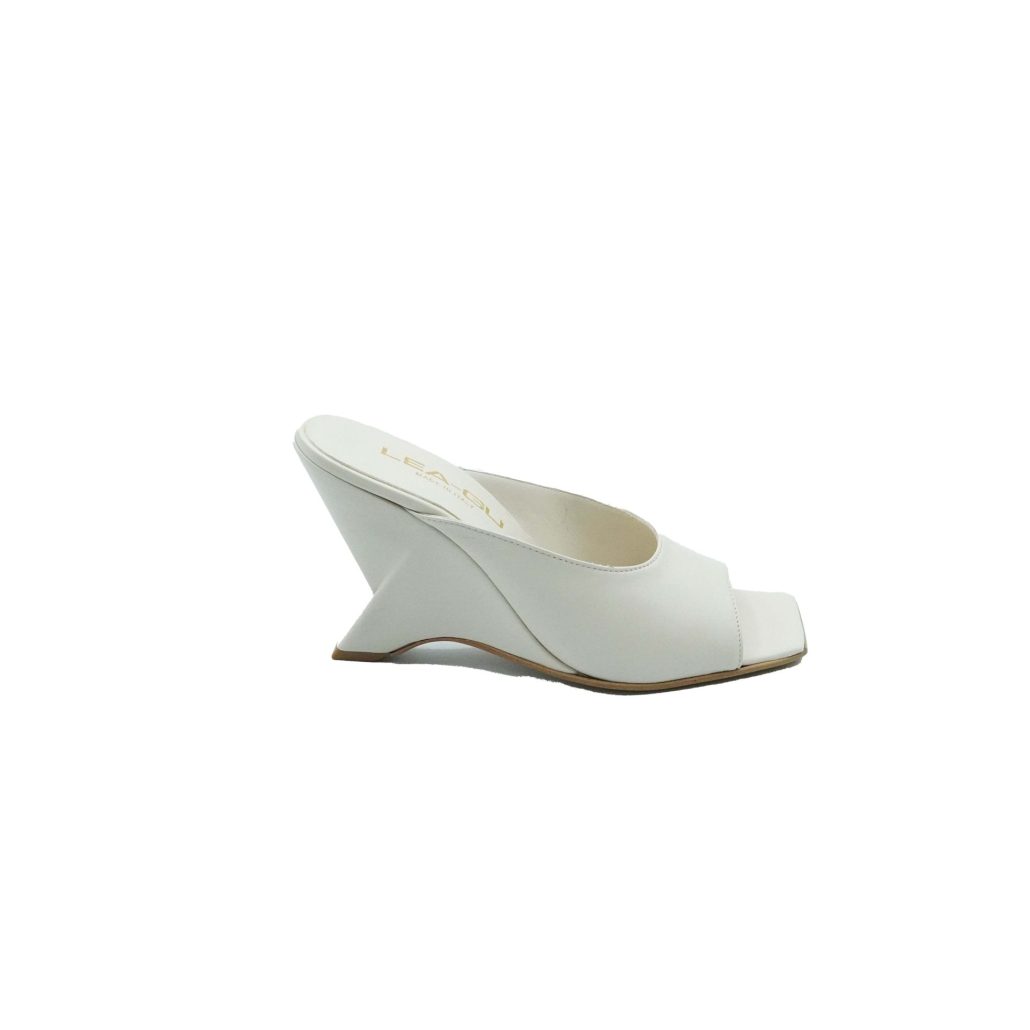 Lea Gu sandalo in nappa, fascia frontale, tacco 85mm Vendita