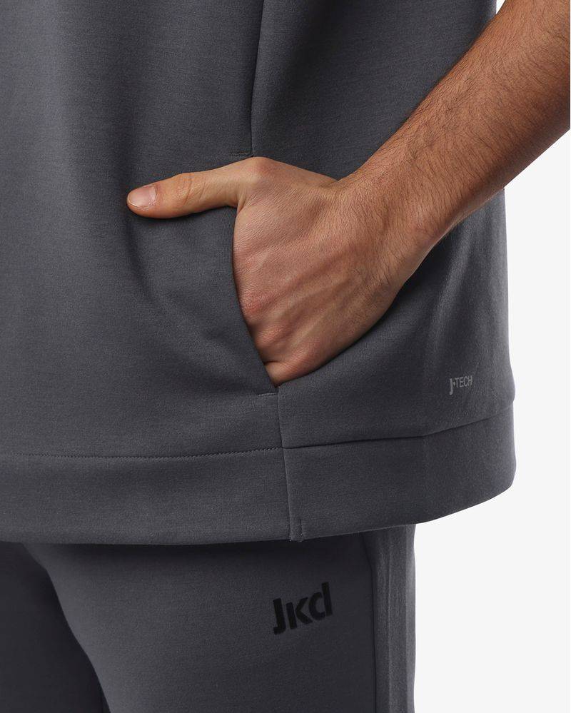 Jaked FELPA SMANICATA CAPPUCCIO ZENITH Vendita Calda