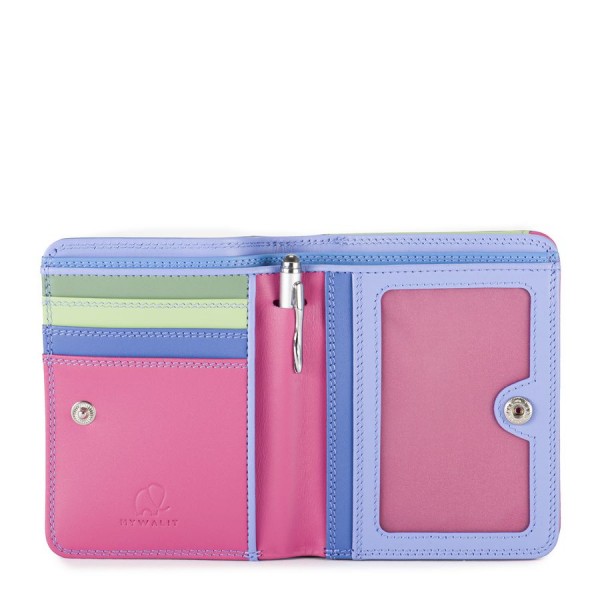 Mywalit Portafoglio con zip medio Viola Pezzi Unici