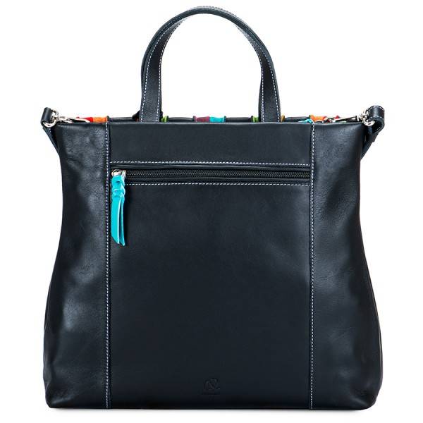Mywalit Borsa Shopper Laguna in pelle e camoscio Nero Promozione Limitata