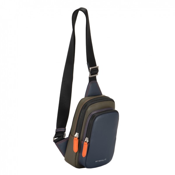 Mywalit Borsa Monospalla Firenze Olive-Marine In Linea
