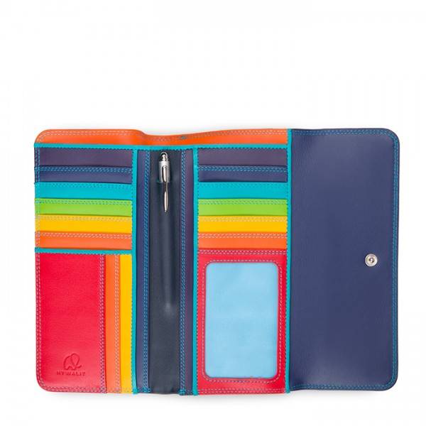 Mywalit Portafoglio a tre ante con zip Black Pace Latest fashion