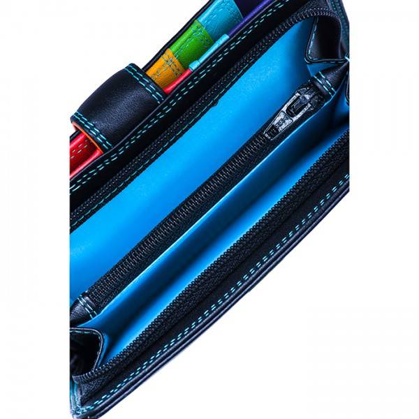 Mywalit Portafoglio con bottone a pressione grande Black Pace In Vendita