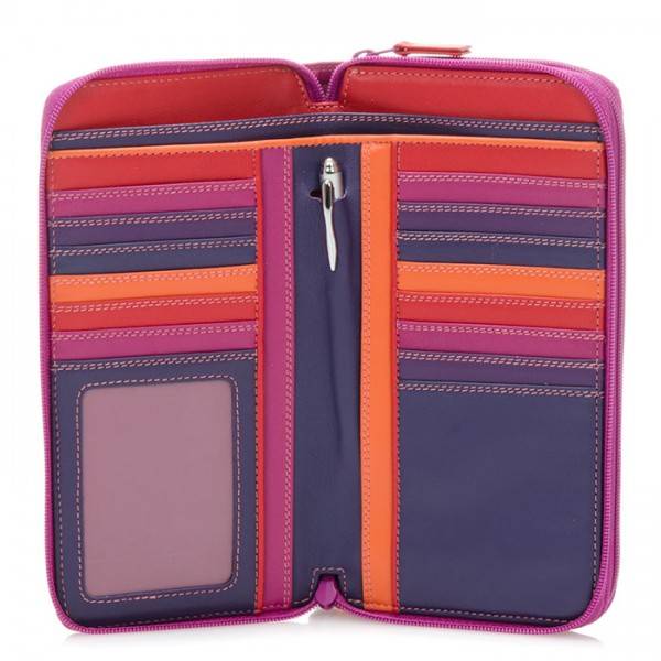 Mywalit Portafoglio con doppia zip grande Sangria Multi 2025
