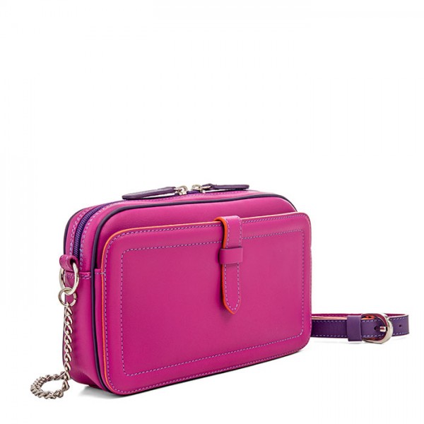 Mywalit Borsa a Tracolla in Pelle Piccola Sangria Multi Spedizione Gratuita