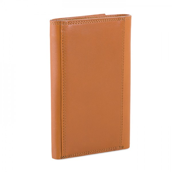 Mywalit Portafoglio da uomo Tri-fold con zip Marrone-Oliva Nuovi prodotti
