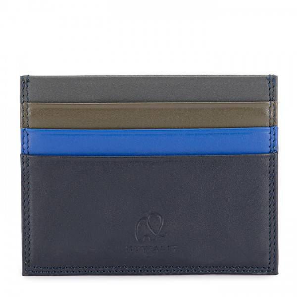 Mywalit Porta carte di credito doppio con tecnologia RFID Nappa Midnight