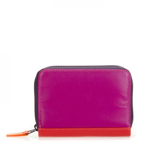 Mywalit Porta carte di credito con zip Sangria Multi