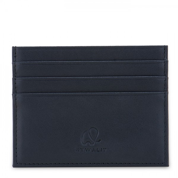 Mywalit Porta carte di credito doppio con tecnologia RFID Nappa Nero