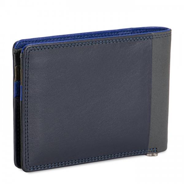 Mywalit Portafoglio da uomo con fermasoldi e tecnologia RFID Nappa Midnight Trasporto libero internazionale