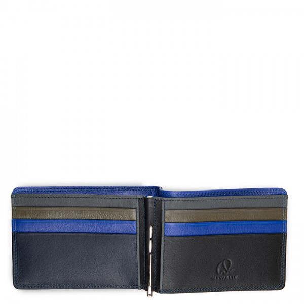 Mywalit Portafoglio da uomo con fermasoldi e tecnologia RFID Nappa Midnight Trasporto libero internazionale