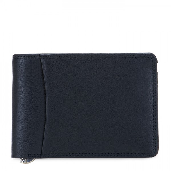 Mywalit Portafoglio da uomo con fermasoldi e tecnologia RFID Nappa Nero