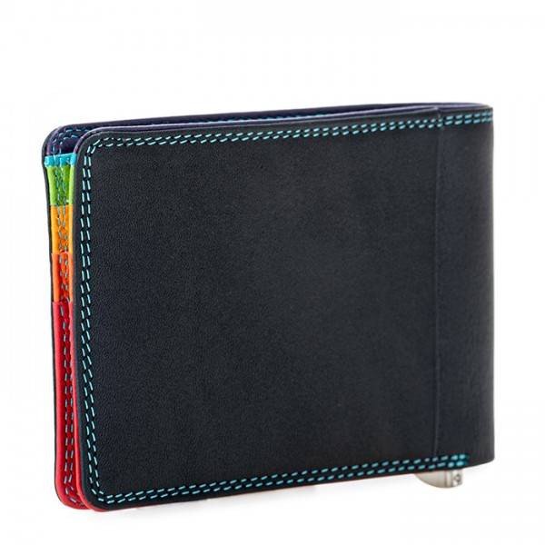 Mywalit Portafoglio da uomo con fermasoldi e tecnologia RFID Nappa Black Pace Limitato a 3 giorni