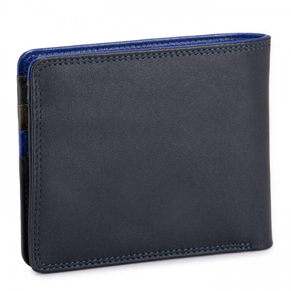 Mywalit Portafoglio da uomo con portamonete e tecnologia RFID Nappa Midnight Duty-free